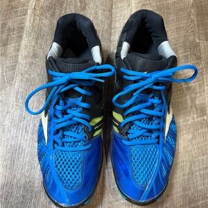 MIZUNO MEN'S WAVE TORNADO X VOLLEYBALL SHOE, DIRECTOIRE BLUE/BLACK, 12